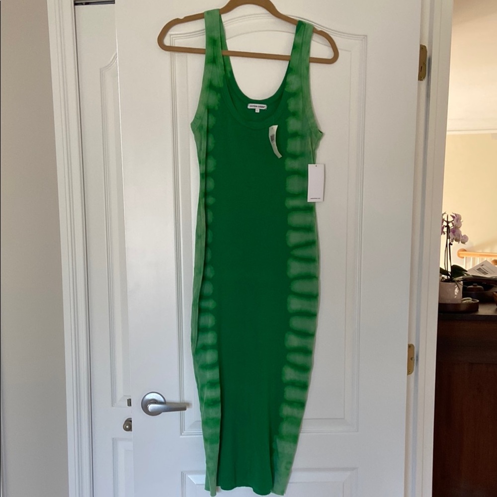 Cotton Citizen Green Tie-Dye Sleeveless Dress NWT